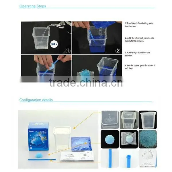 Safe Crystal Growing Chemicals for Kids / Diy Crystal Growig Experiment photo-6