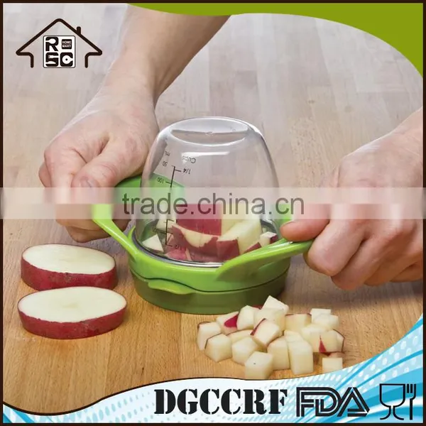 Kitchen Utensil Plastic Vegetable Slicer and Fruit Slicer Dice and Store Vegetable Chopper Fruit Chopper for Salad photo-5