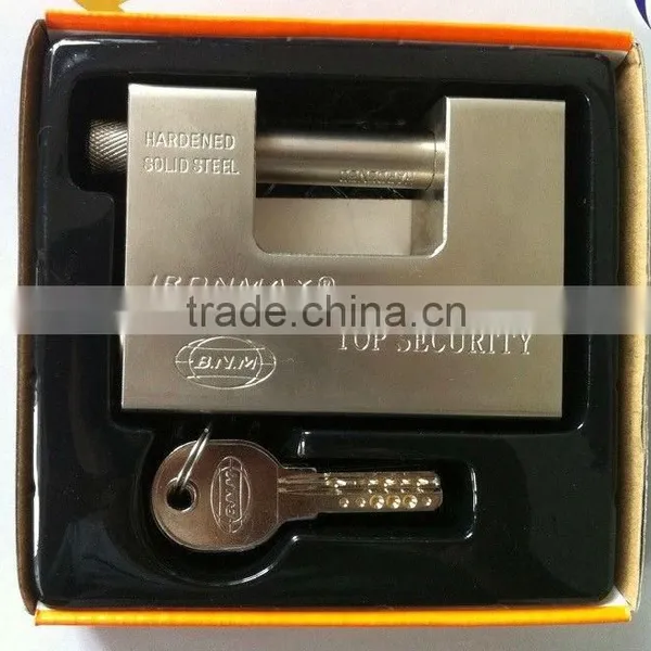 Large Size Rectangular Iron Padlock Steel Padlocks photo-5