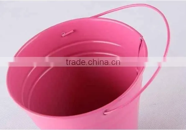 Powder Coated Metal Garden Bucket Kids Metal Bucket photo-4