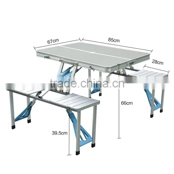 Lightweight Metal Folding Table and Chair Outdoor Furniture photo-3