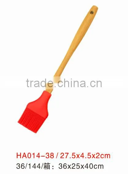 Silicone Dough Scraper Dough Spatula Wood Handle photo-3