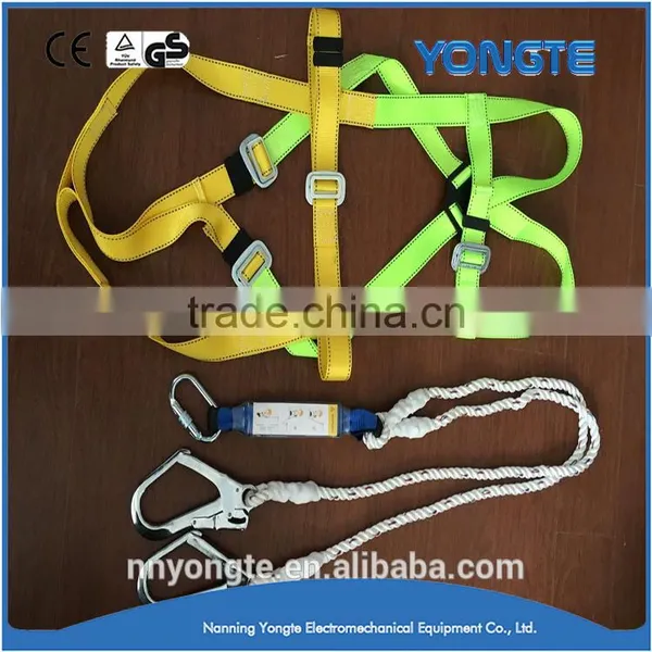 Safety Harness With Double Lanyard/safety Belt Full Body Harness photo-4