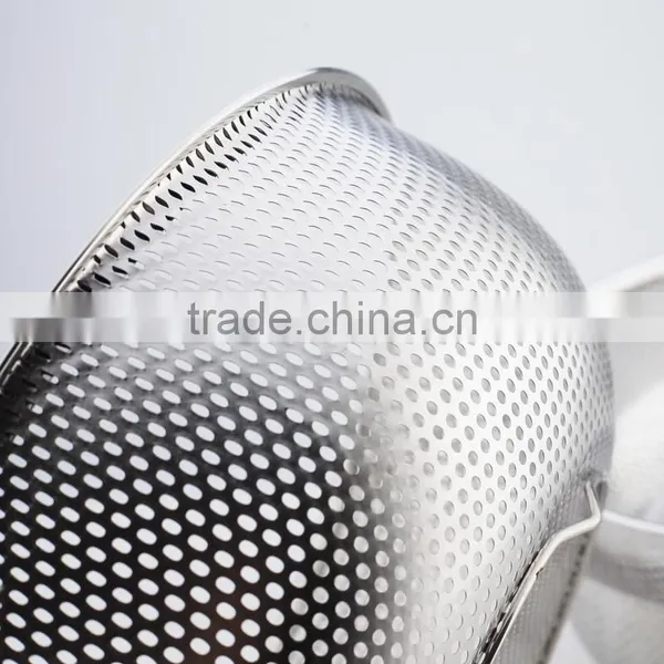 Best Selling 5 Quart Stainless Steel Perforated Fine Mesh Colander photo-4