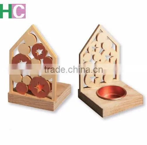 2016 MDF Carved Candle Holders for Christmas photo-3
