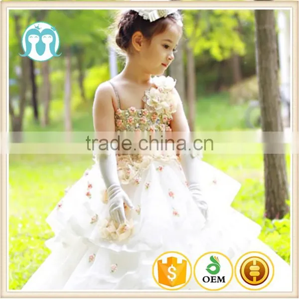 2015 Wholesale Cheap Clothes One Piece Kids Party Dress photo-2