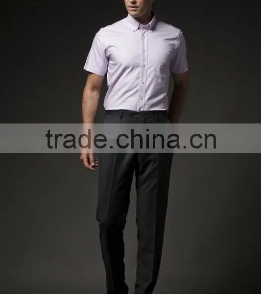 2015 Mens Short Shirt With Buttondown Collar photo-3