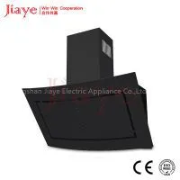 Full Black Glass Self Venting Range Hood/cooker Hod/chinese Kitchen Exhuast Range Hood