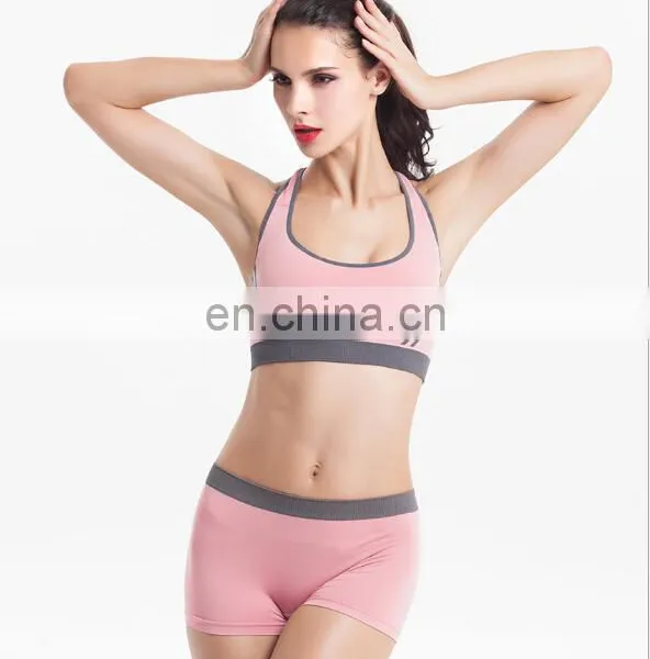 Top Quality Wholesale Seamless Hot Sexy Custom Women Sports Bra+Brief photo-5