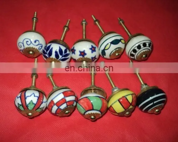 INDIAN CERAMIC HANDMADE DOOR KNOBS