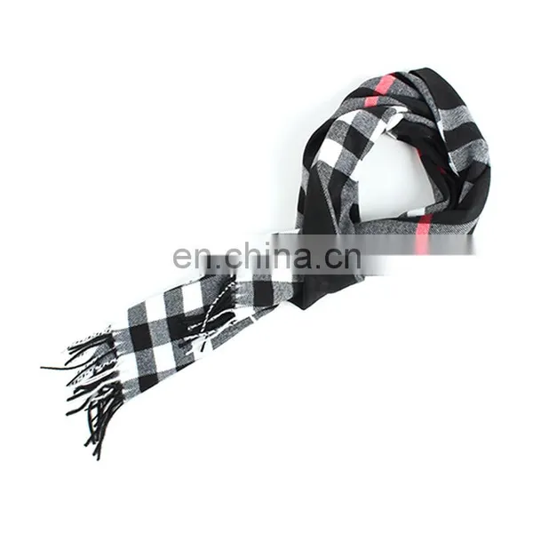 Classic Design Men Tartan Scarf With Fringe photo-6
