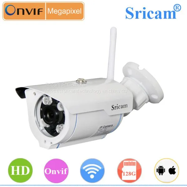 Onvif Sricam Outdoor Waterproof IP Camera 128G MicroSD Card Wireless Camera Plug & Play 720P H.264 CMOS Camera photo-2