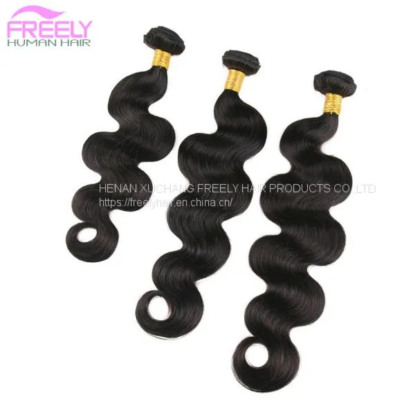 Brazilian Virgin Hair Body Wave Bundles Unprocessed Remy Virgin Hair Extensions16 18 20 Inch 3 Bundles Natural Color photo-2