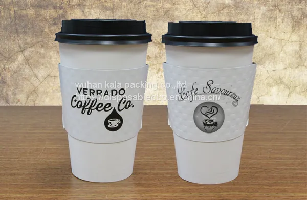 China Best PLA PE Paper Coffee Cups With Lids and Sleeve Straw photo-4