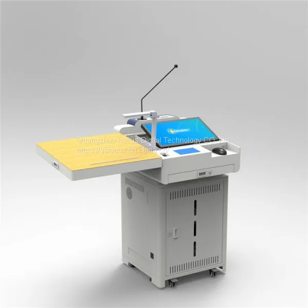 Modern Classroom Digital Podium; Multimedia Lectern; Cheap Pulpit on School Furniture photo-4