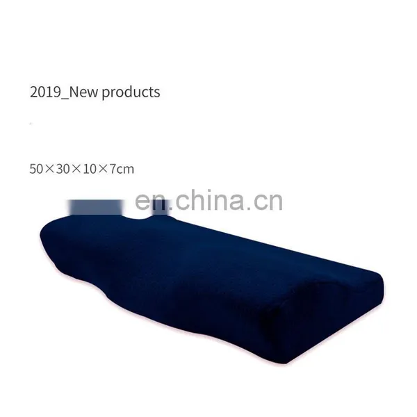 2019 New Design Velvet Fabric Eyelash Pillow Memory Foam Side Sleeper Memory Foam Neck Pillow photo-5