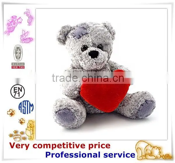 OEM Stuffed Toy,Custom Plush Toys, Bear With Red Heart Toy photo-5