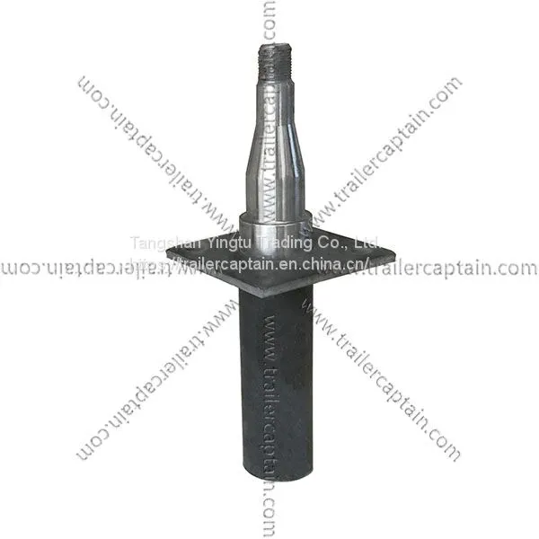 Trailer Stub Axle Spindle With Flange for Drum Brake Assembly
