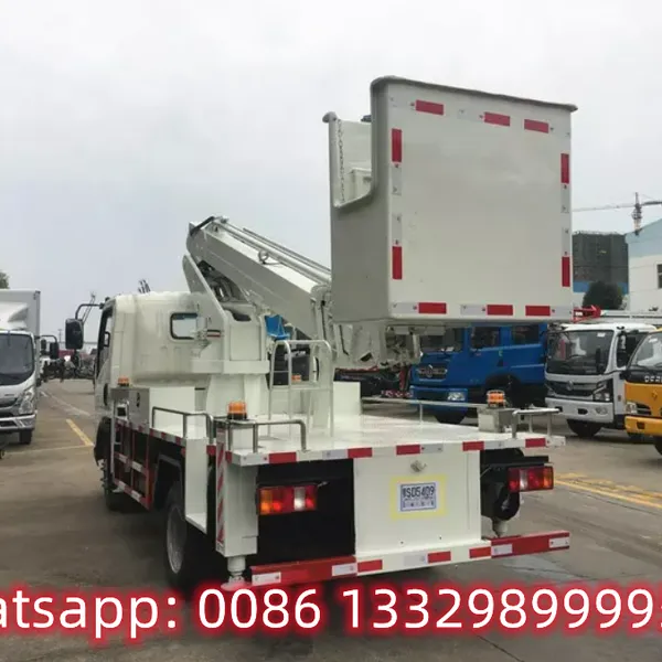 Customized SINO TRUK HOWO 4*2 RHD 16M Telescopic Aerial Working Platform Truck for Sale, photo-3