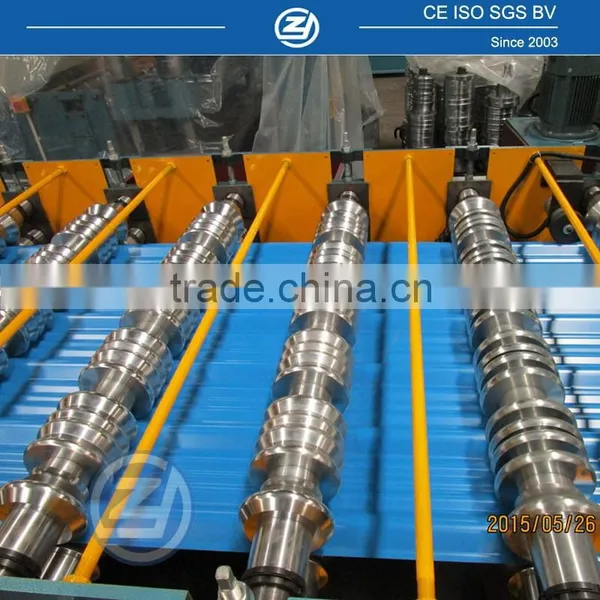 Aluminum Step Tile Roof Roll Forming Machine photo-3