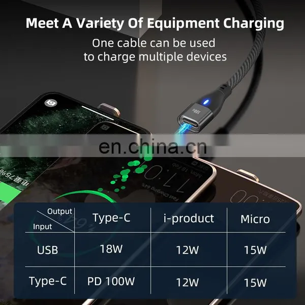 Wholesale PD100W 6 in 1 Magnetic Data Cable Fast Charge and Data Transmission Cable Charging Usb Cable photo-5