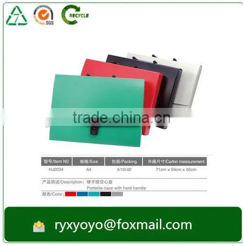 High Quality pp Clear Hard Plastic Document Box With Elastic Bands photo-4