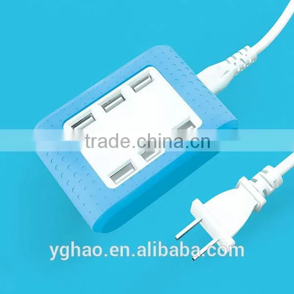 Wholesale New Design Super Fast Charging 5V 4A Multiple Port Universal 5 Usb Travel Wall Charger for Mobile Phone photo-2