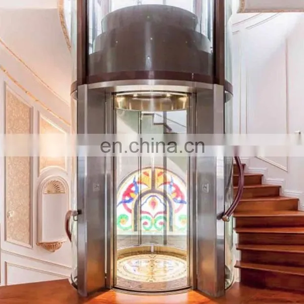 Villa Used Panoramic Glass Elevator, Hot Sale Villa Used Round Glass Home Elevator photo-4