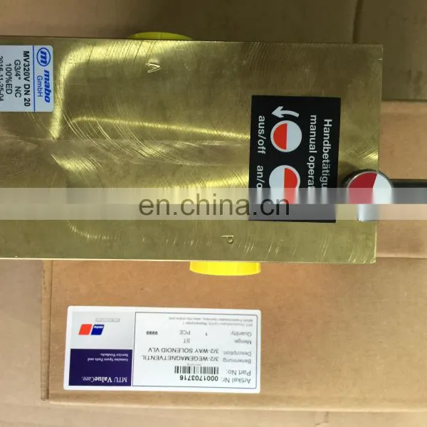 Original MTU Engine Spare Parts Way Solenoid Vlv 0001703716 photo-3