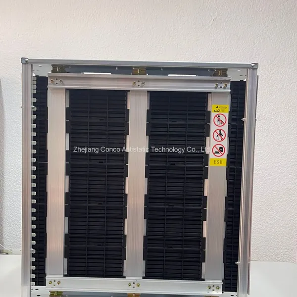 Custom Smt Pcb Magazine Rack With Stopper Plates and Clips photo-2