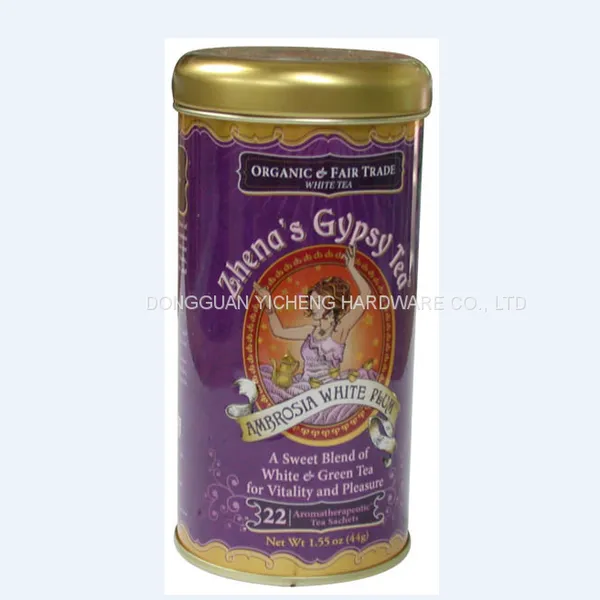 Special Round Cylinder Tea Packing Tin Box Tea Canister photo-4