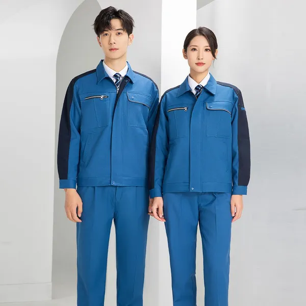 Polyester Cotton Work Clothes, Safety Work Clothes, Comfortable and Breathable, With a Straight Body Shape, Showcasing Temperament photo-3