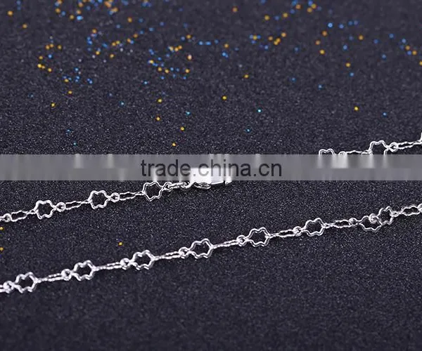 Yiwu Wholesale Fashion Rhodium Plated Five-Pointed Star Necklace Chains Jewelry photo-6