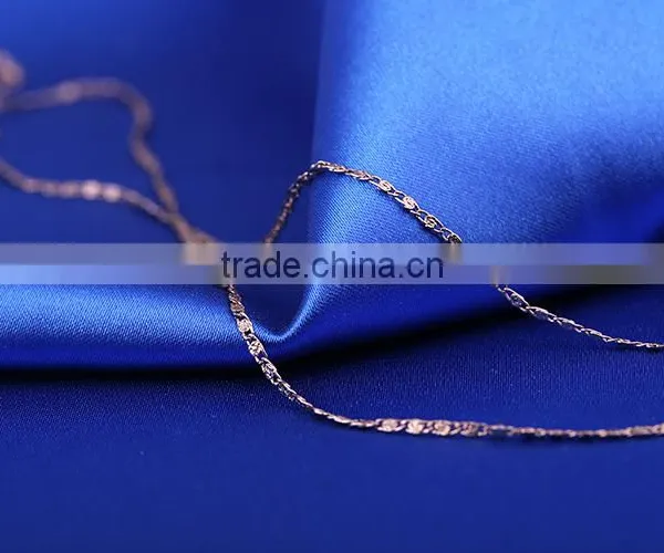 Wholesale Rare Coffee Gold Plated Flat Chain Jewelry Chain Decorative Chain Necklace photo-4