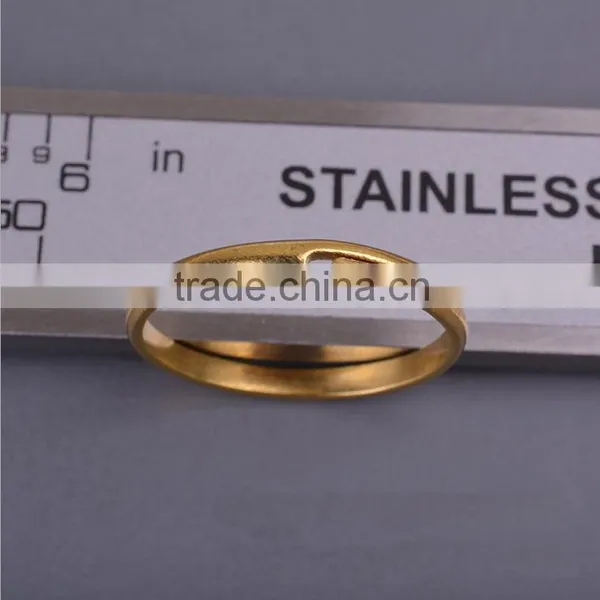 DIY Supplies Findings 17mm Diameter Round Unplated Brass Simple Ring photo-2