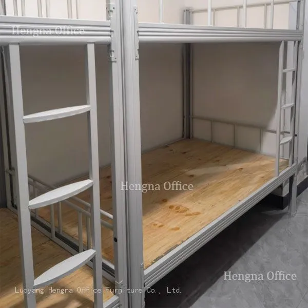 HN-MBB20-S Durable White Steel Bunk Bed | With Wider Beams & Heavy Duty Loading | for NZ Staff Housing photo-3