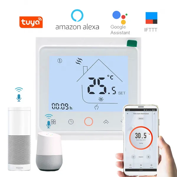 Floor Heating System WiFi Function Thermostat With Touch Screen Electric Underfloor Heating Thermostat photo-4