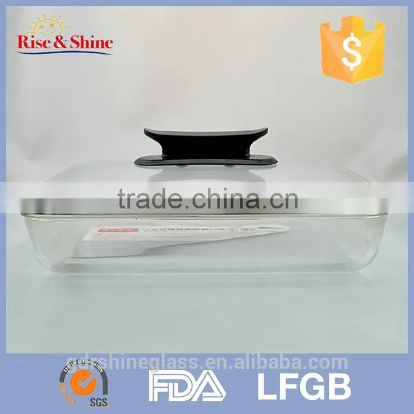 New Design Wholesale Manufacture Round Crystal Pyrex Glass Pizza Plate photo-2