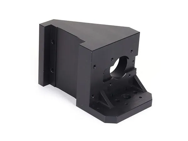 High Precision CNC Milling Black Anodized Aluminum Double Clamp Mounting Block Custom OEM ODM Machining Service photo-2