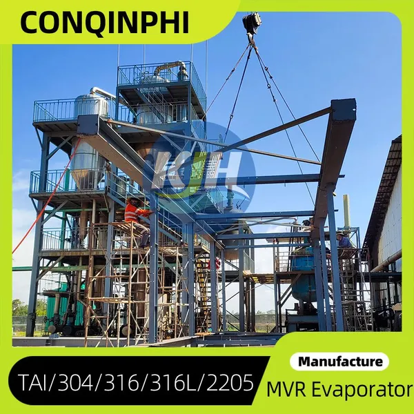 Low Temperature Triple Effect Falling Film Evaporator for Heat Sensitive Materials