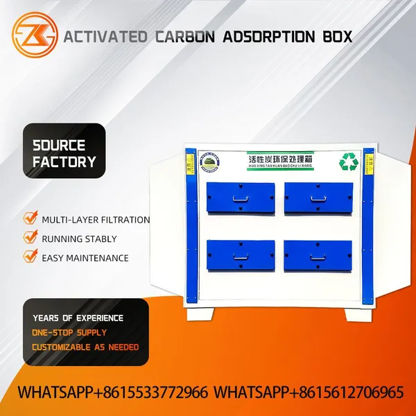PP Anti-corrosion Activated Carbon Adsorption Box Acid Alkali Chemical Waste Gas Treatment Cabinet photo-4