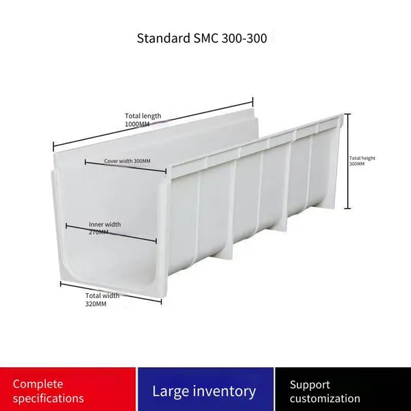 Composite Resin Fiberglass Reinforced Plastic Drainage Ditch, Fiberglass Reinforced Plastic Canal for High-standard Farmland photo-2