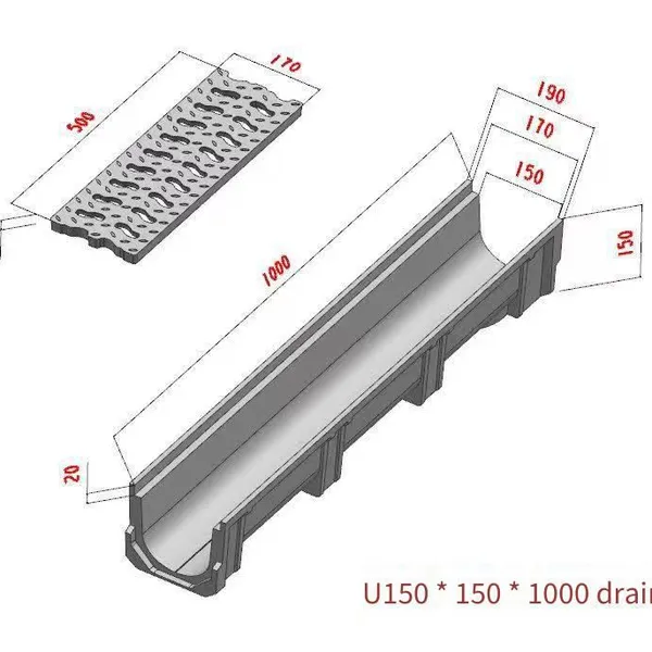 Composite Resin Fiberglass Reinforced Plastic Drainage Ditch, Fiberglass Reinforced Plastic Canal for High-standard Farmland photo-3