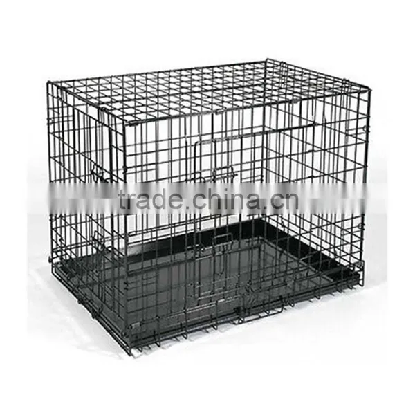 Five Sizes Easy to Clean Outdoor Iron Wire Folding Suitcase Pet Dog Cat Cage Kennel photo-2