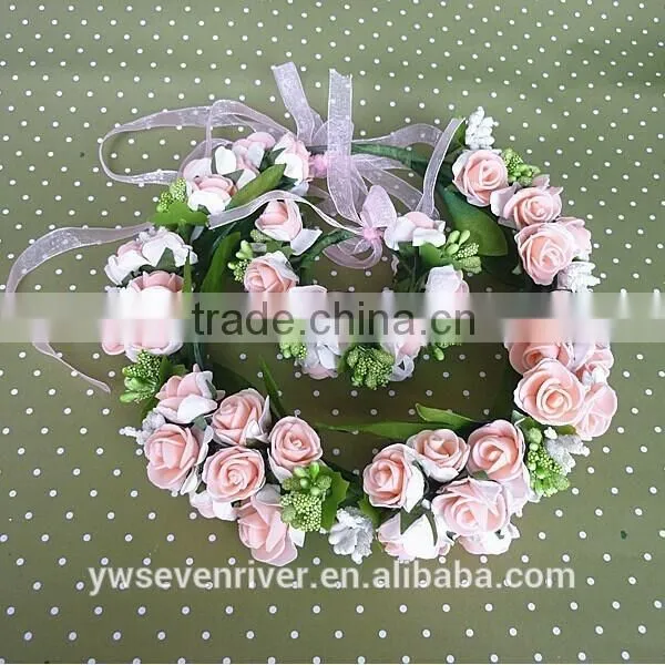 South Korean Children's Wreath Wreath Han Edition Simulation Girls Headdress Flower Wreath Wreath of Wedding Dress Accessories photo-2