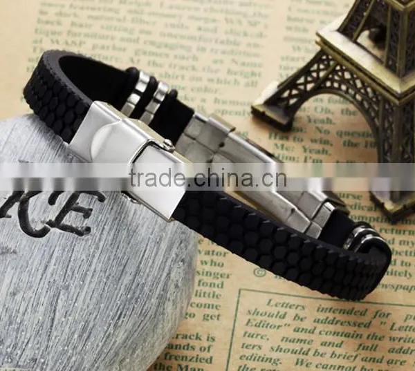 Most Popular Bracelet Silicone Metal New Trendy photo-2