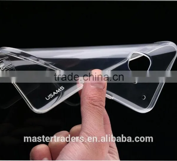 Original USAMS Yuanse Series Clear Soft TPU Back Case For HTC One M9 MT-3188 photo-2