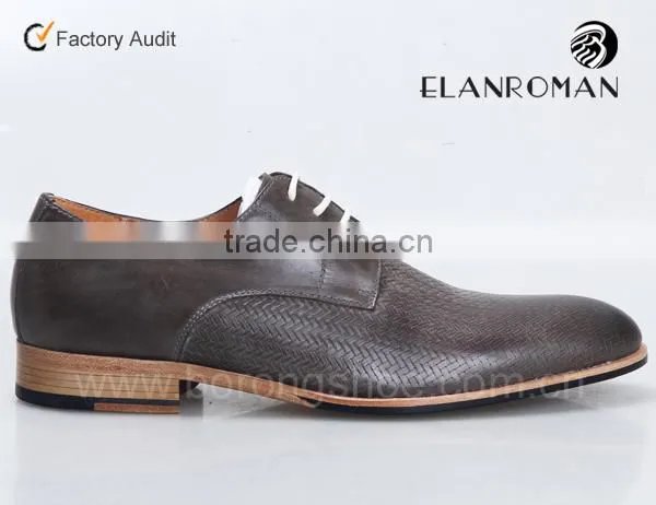 2016 Newest Men Leather Dress Shoes Derby Shoes Original Leather Shoes photo-2