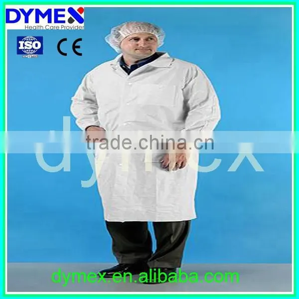 Disposable Medical White Chemistry Lab Coat photo-2