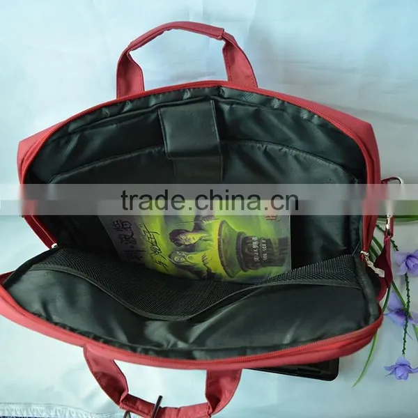 15.7 Inch Fashion Red Handbag Cheap, Cheap Bag Laptop ,Jacquard Weave Cloth Laptop photo-2